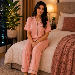 Relax Night Suit-Peach