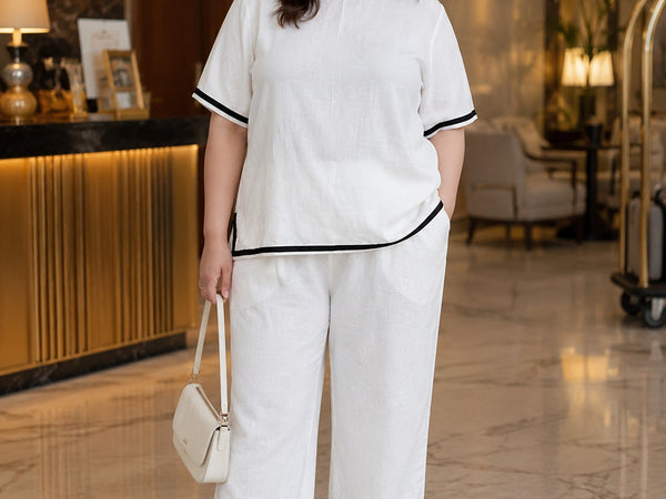 Elegant White Co-ord Set