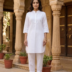 Urban Loom Coord Set-White