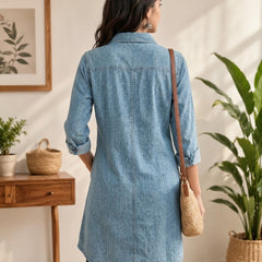 Over Dyed Collor f/S dress