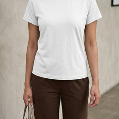 T- Shirt Round Neck Short Sleeve White