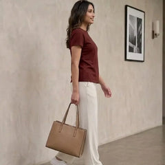 T- Shirt Round Neck Short Sleeve Burgundy