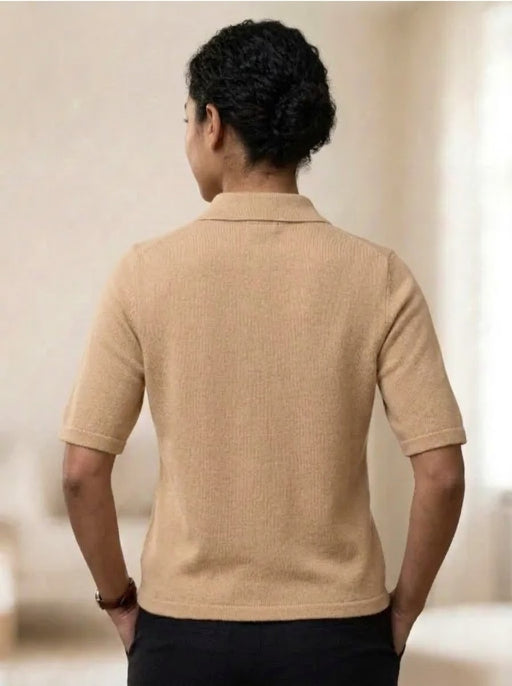 Knitted Shirt Beige