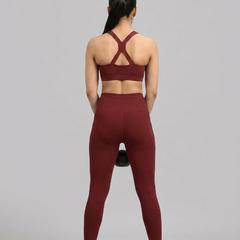 Basic Sports Legging Burgundy
