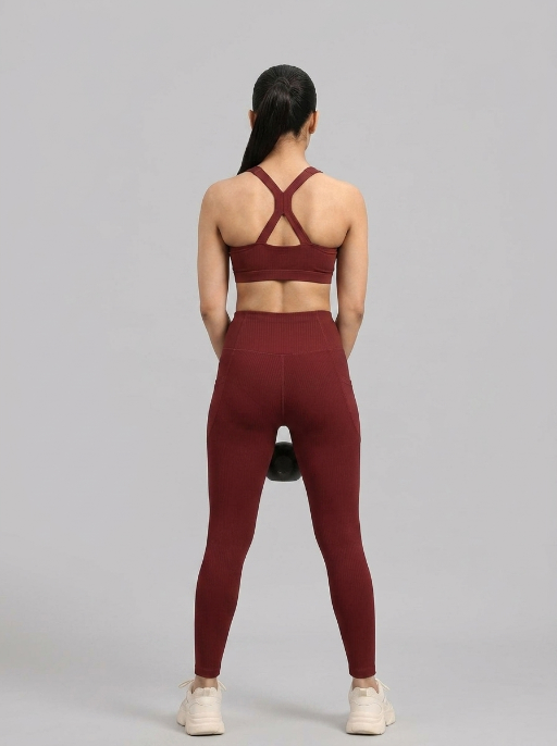 Basic Sports Legging Burgundy