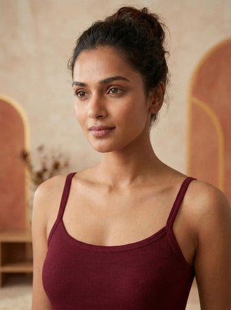 Feather Soft Camisole Burdundy