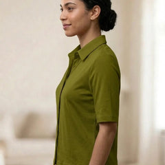 Knitted Shirt Olive