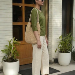 T- Shirt V  Neck Elbow  Sleeve Olive