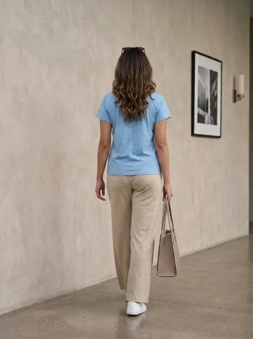 T- Shirt Round Neck Short Sleeve Aqua