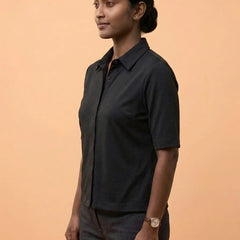 Knitted Shirt Black