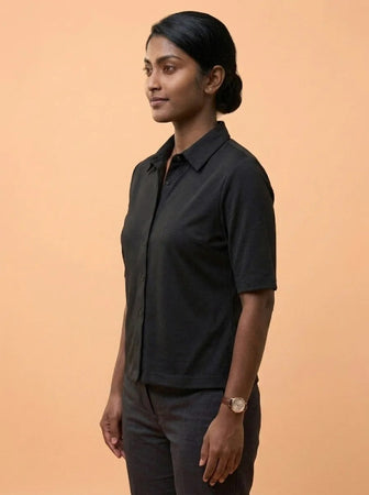 Knitted Shirt Black