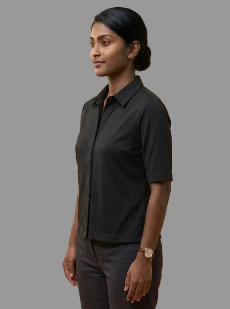 Knitted Shirt Black