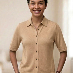 Knitted Shirt Beige