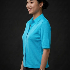 Knitted Shirt Aqua