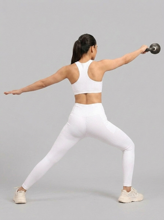 Basic Sports Legging White