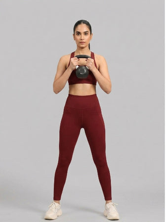 Basic Sports Legging Burgundy