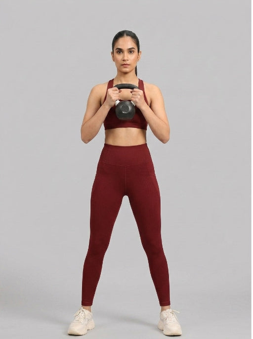 Basic Sports Legging Burgundy