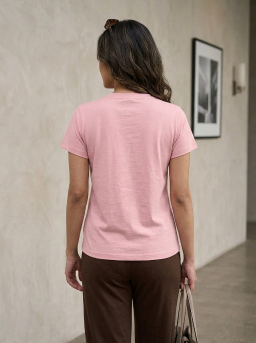 T- Shirt Round Neck Short Sleeve Olive