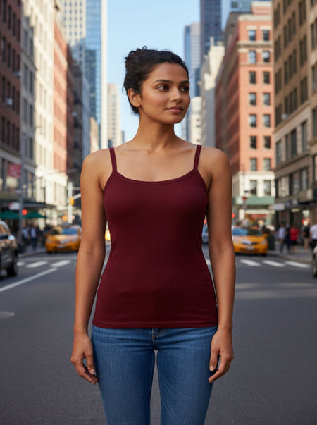 Feather Soft Camisole Burgundy