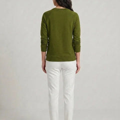 T- Shirt Round Neck Elbow Sleeve Olive