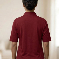Knitted Shirt Burgundy