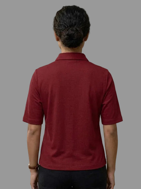 Knitted Shirt Burgundy