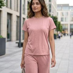 Easy Day Co-ord Set in Rosy Pink