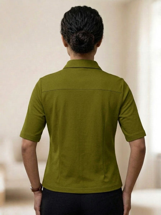 Knitted Shirt Olive