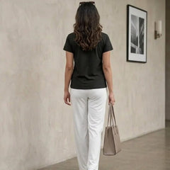 T- Shirt Round Neck Short Sleeve Black