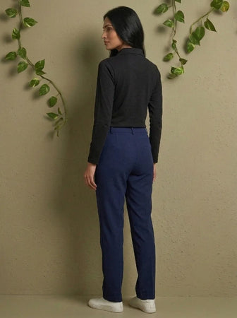Short  Zippered Shirt Black