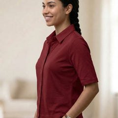 Knitted Shirt Burgundy